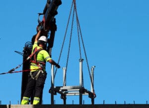 Crane Rigging and Heavy Haul Insurance - Rigger is Helping Crane, Keeping Right Balance and Direction