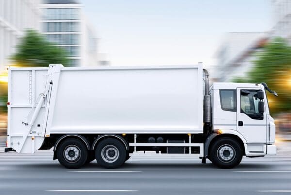 Waste Hauling Insurance - Rear Loader Truck City Street